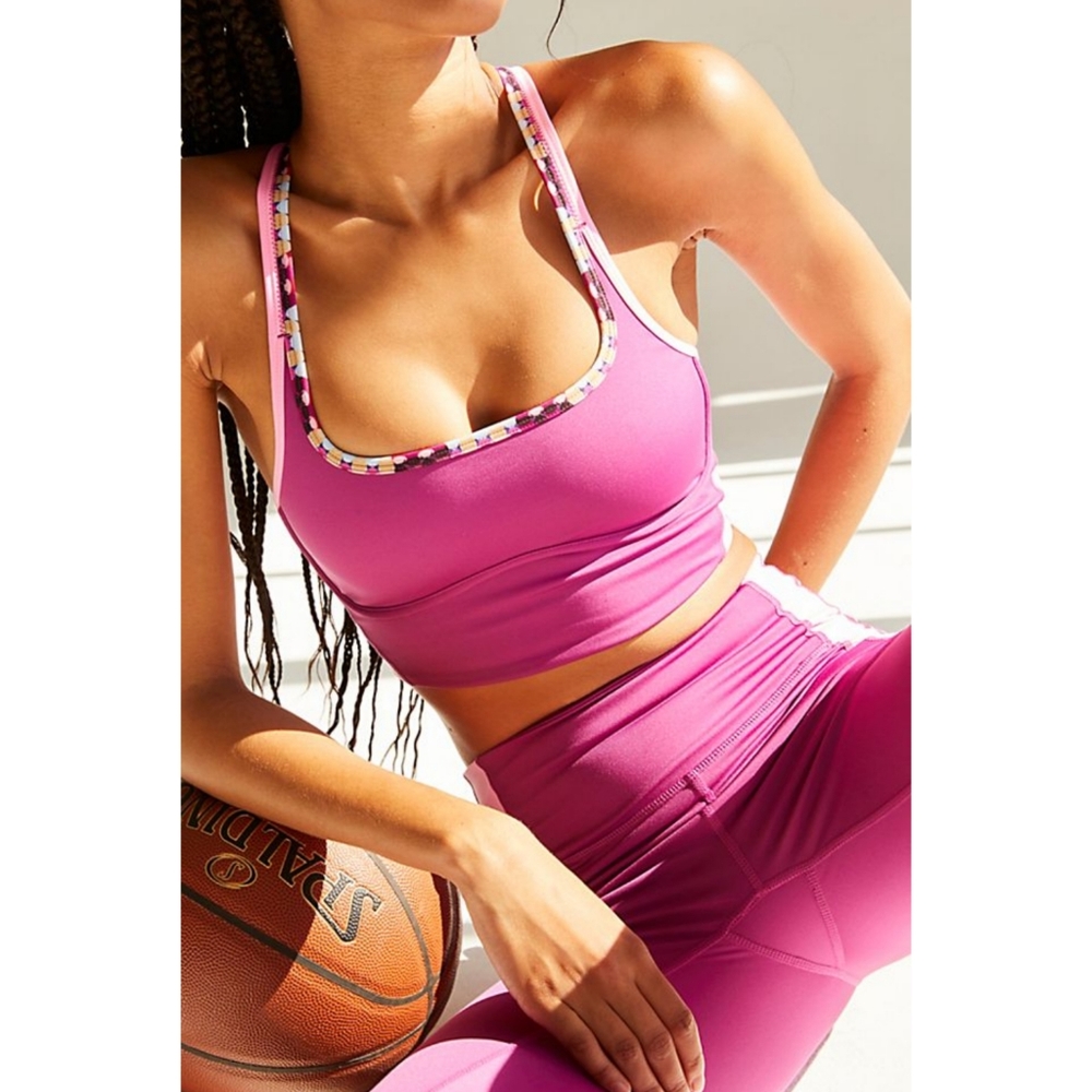 FREE PEOPLE Run Remix Bra (Pink, Purple, Burgundy, Wine) - Picture 7 of 11